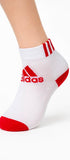 Adidas White & Red Kids Socks