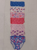 Juniors all over butterfly & flower printed briefs (set of 7)