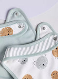 Juniors Hola! printed bib with button closure(set of 2)