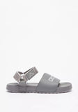 Kappa grey sandals with hook and loop closure
