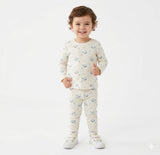 Juniors all over whale printed shirt & pyjama set (set of 2)