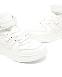 R&B solid white shoes