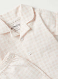 Juniors checkered shirt & shorts set (set of 2)