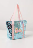 Barbie blue holographic handbag