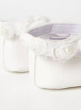 Giggles Floral Accent Infant Shoes with Hook
