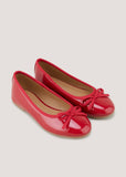 Matalan red glossy ballerinas