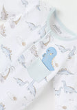 Juniors dino embroidered pocket sleepsuit
