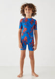 Spiderman printed swimsuit