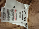 Juniors Solid Brown Jog Pants With Strings