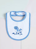 Juniors baby dino hatchling bib with button closure