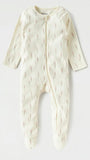 Juniors white pastel zipped sleepsuit