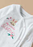 Juniors my lovely sister embroidered sleepsuit