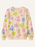 Juniors Beige Multicolor Floral Sweatshirt (Winter)