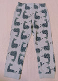 Juniors blue giraffe printed trousers