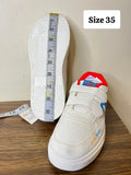 R&B sonic printed white shoes