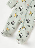 Mickey mouse green zipped sleepsuit (winter)