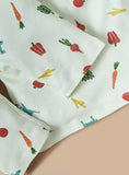 Juniors frog & vegetables printed shirt & pyjama set (set of 2)