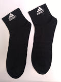 Adidas black textured ankle socks