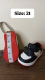 R&B black & white colorblock shoes