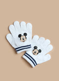 Disney Mickey Mouse Print Cap with Glove Set (Winter) (set of 2)