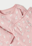 Juniors pink all over animals printed shirt & pyjama set (set of 2)