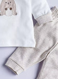 Juniors checkered bunny shirt & pyjama set (set of 2)