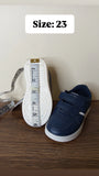 R&B navy lined shoes