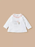 Junuors bunny & flower embroidered shirt & pyjama set (set of 2)
