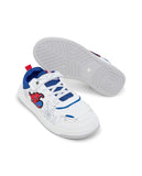 R&B spiderman embossed white shoes