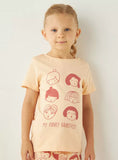 Juniors my funky hairstyles shirt & pyjama set (set of 2) (Summer)