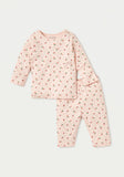 Juniors all over small fruits printed shirt & pyjama set (set of 2)