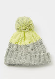 Juniors Textured Beanie Cap with Pom-Pom