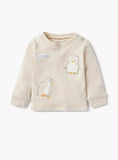 Juniors Penguin embroidered shirt & Pyjama set, (set of 2)
