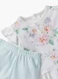 Giggles girls floral shirt & pyjama set (set of 2)