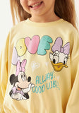 Juniors Love minnie & daisy printed yellow sweatshirt (Winter)