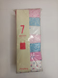 Juniors Colourful Floral Girls Vest (set of 7)