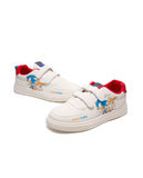 R&B sonic printed white shoes