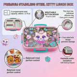 R&B kitty stainless steel Bento lunch box
