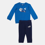 Puma blue & navy fleece sweatshirt & jog pants (set of 2) (Winter)