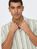 Juniors stripe boys formal dress shirt (Summer)