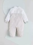 Giggles beige checkered sleepsuit