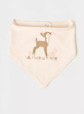 Juniors deer textured bandana bib (set of 3)