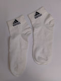 Adidas white textured ankle socks