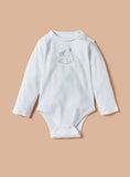 Juniors bunny printed fullsleeves bodysuits (pack of 2)