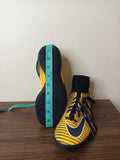 Nike mercurial X yellow stripe shoes