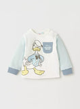 Donald duck blue shirt & Pyjama set (set of 2)