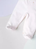 Giggles flower & bear embroidered sleepsuit