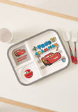 Cars themed 3 sectioned plate
