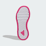 Adidas Solid White Shoes With Pink Logo (Box Packaging)