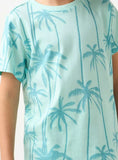 Juniors blue palm tree tshirt (Summer)